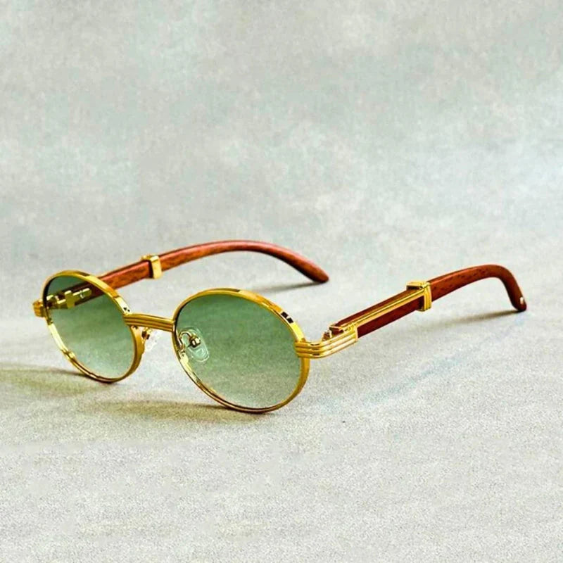 BlissGlow™ – Retro Series Wooden Sunglasses