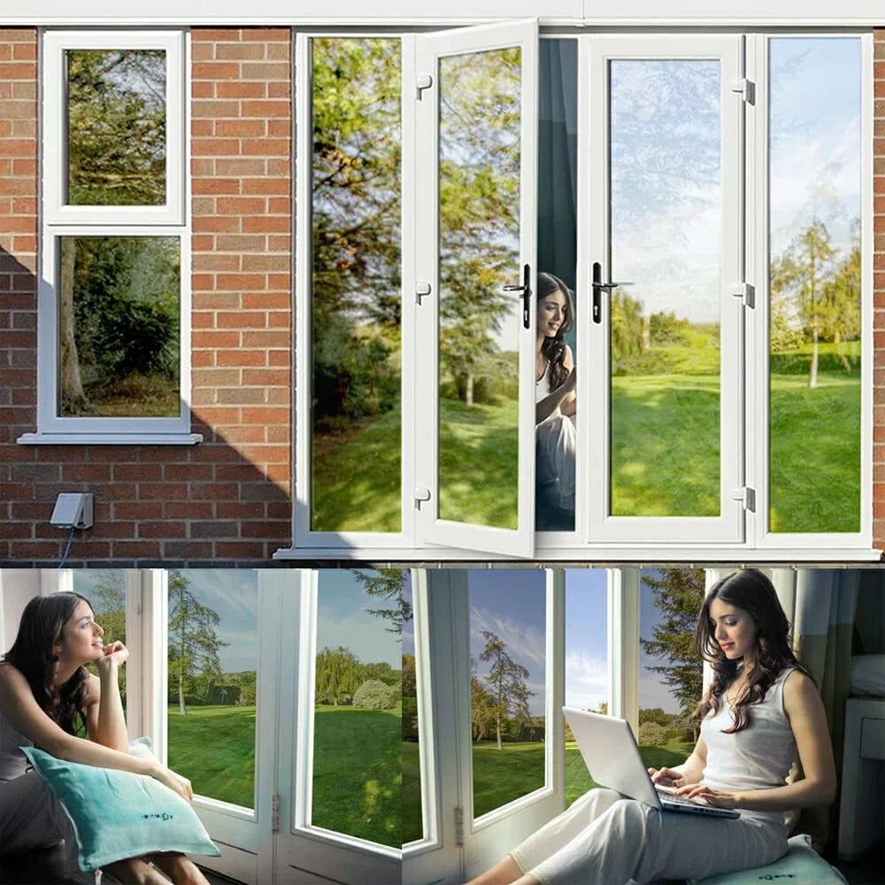 CrystalCover™ - Datenschutz, Sonnenschutz, UV-reflektierende Fensterfolie
