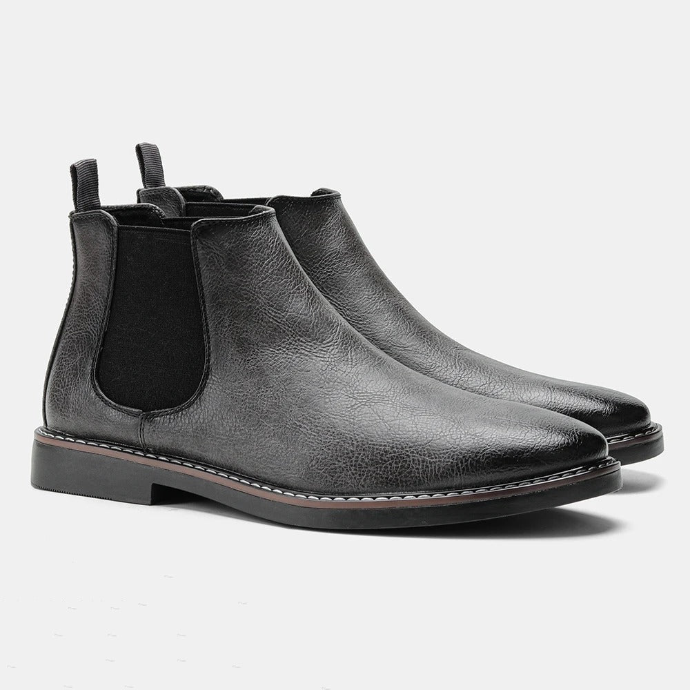 Gianluca Shiny Leather Boots