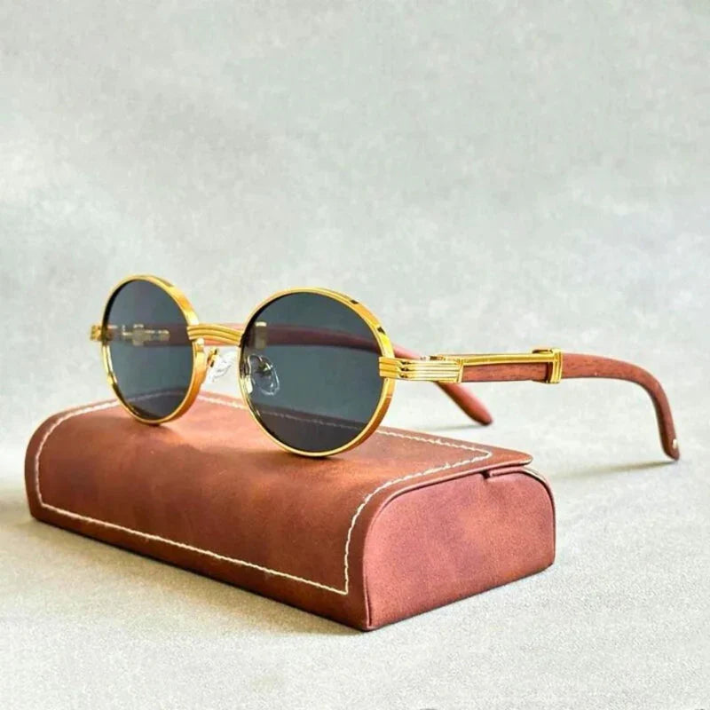 BlissGlow™ – Retro Series Wooden Sunglasses