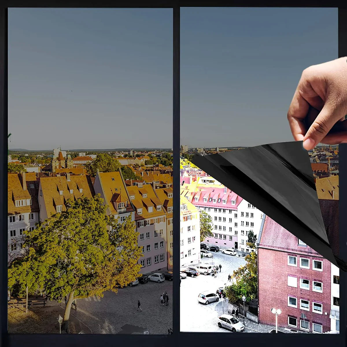 CrystalCover™ - Datenschutz, Sonnenschutz, UV-reflektierende Fensterfolie