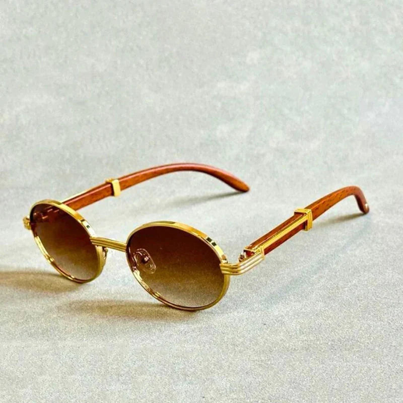 BlissGlow™ – Retro Series Wooden Sunglasses