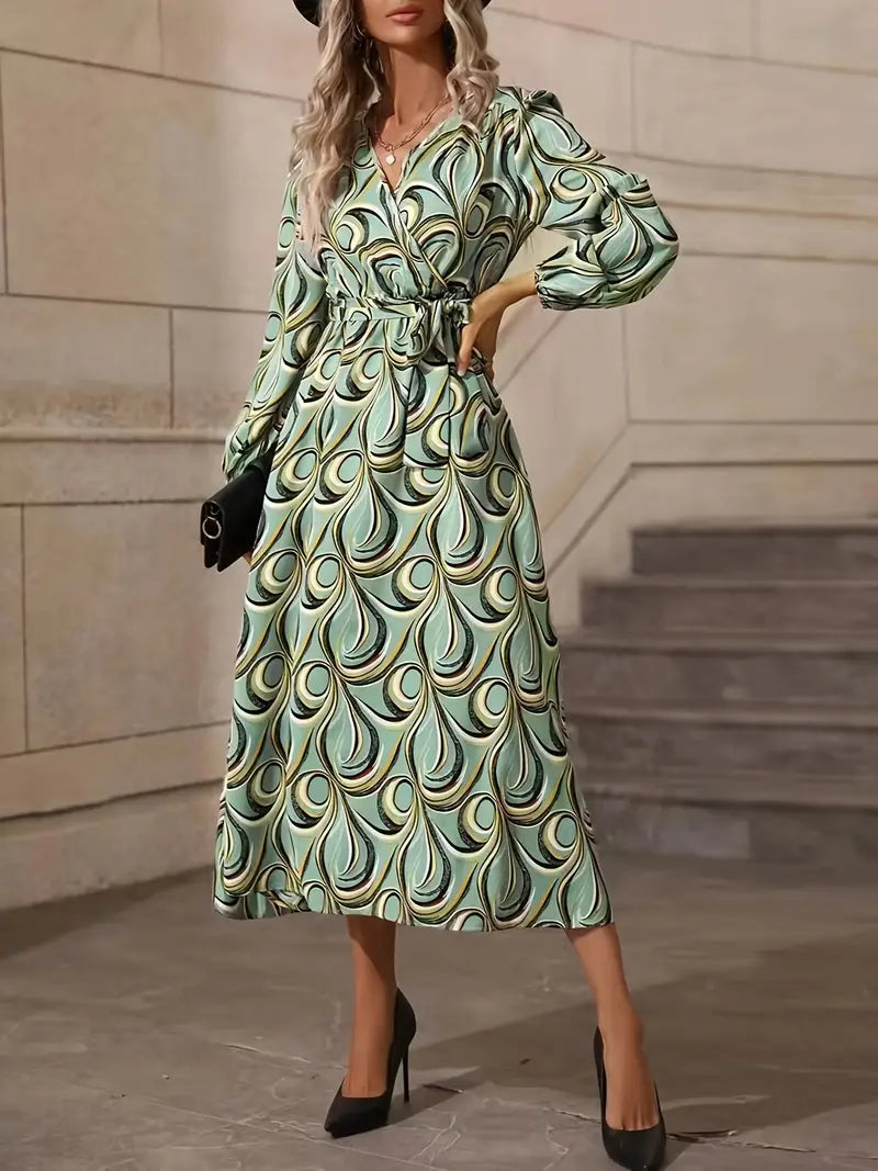 Beata™ - Dress with Wrap Neckline