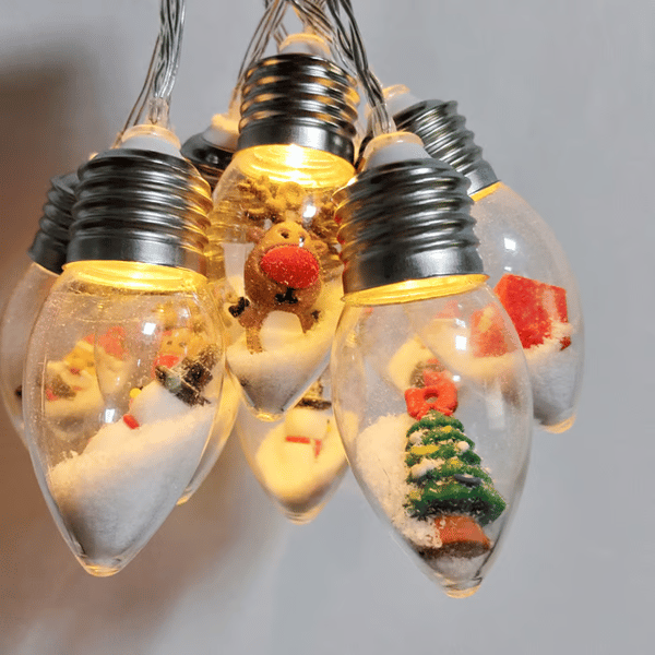 VintageGlow – Vintage Kerstdecoraties, LED Gloeilamp Sfeerverlichting