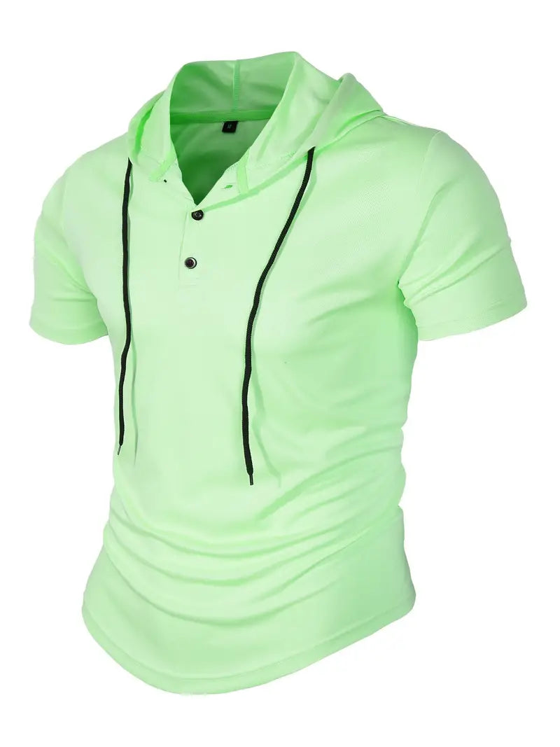 Vivek™ - Korte Mouwen Hoodie Shirt
