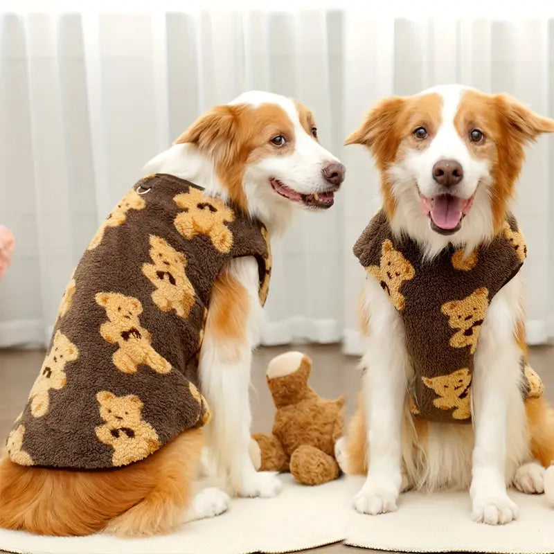 PawBear™ | Teddy Bear Fleece Dog Jacket