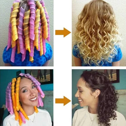 CurlCraft™ - Magiske Krølltenger - Varmefri Stylingsett