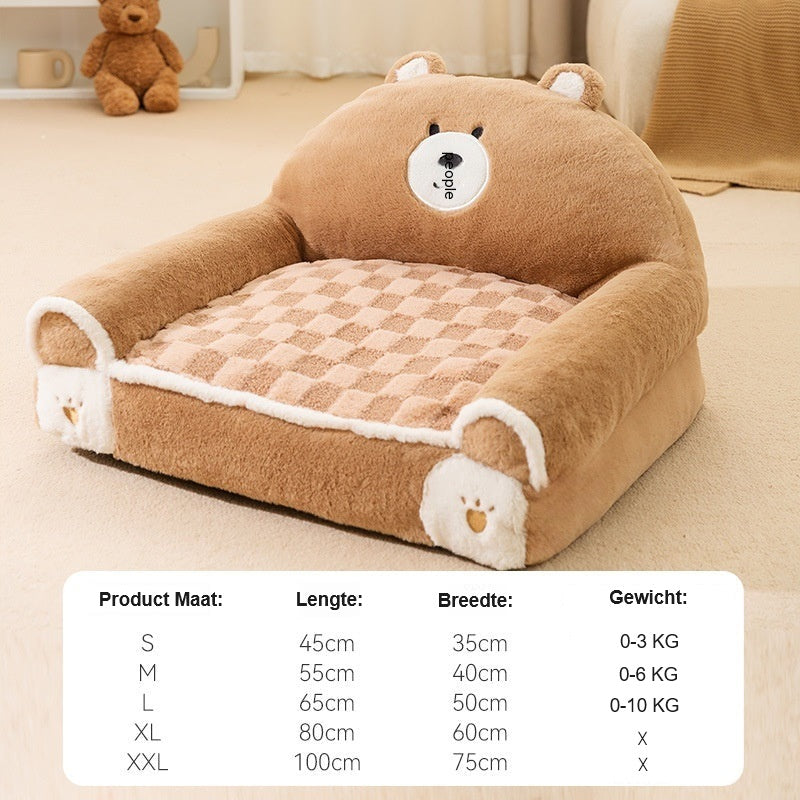 CozyFuzz™ | Teddy Bear Bed for Pets