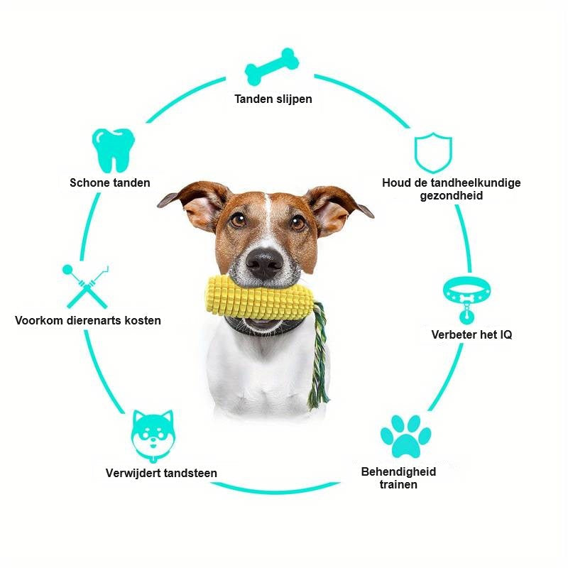 CornCraze™ | Corn-shaped Chew Toy for Dogs