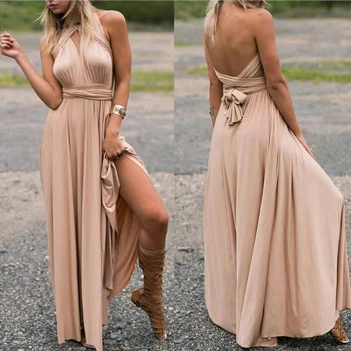 Versatile and Strapless Wrap Dress