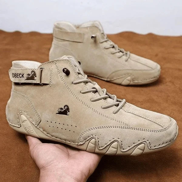 2023 Italian Handmade Suede Boots with Velcro