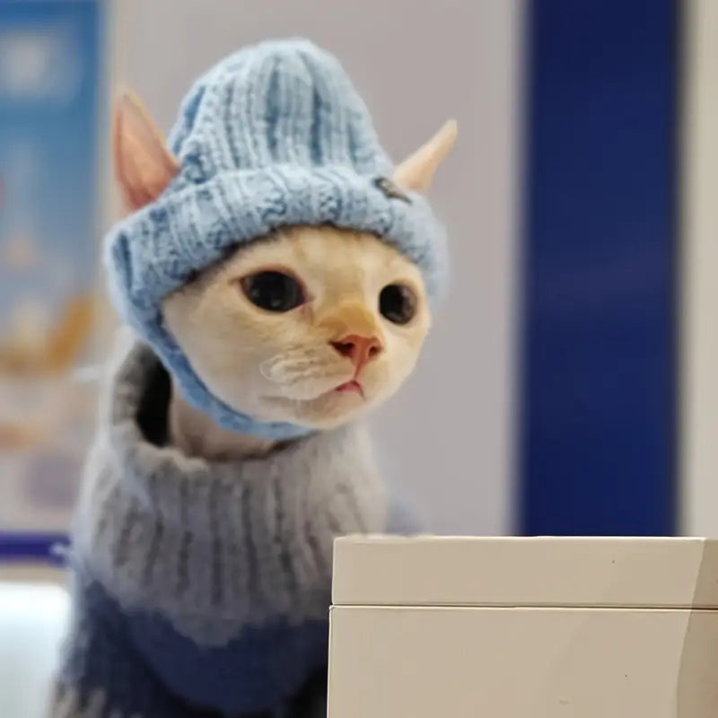 Hugsy™ | Winter Hat for Cats Against Stress
