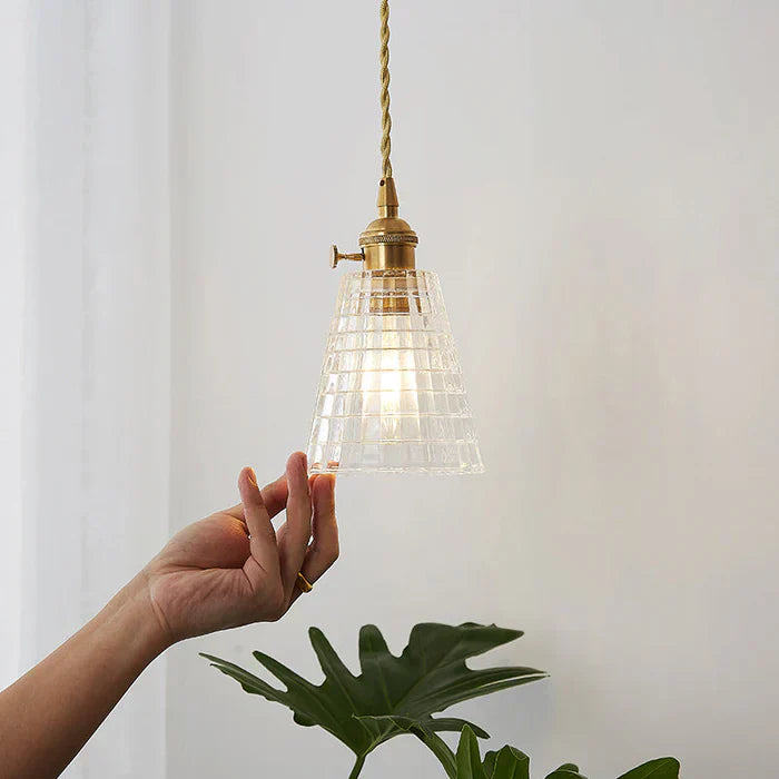 Lampada a sospensione in vetro - OpulentGlow