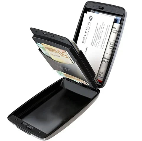 Sichere RFID-Brieftasche für Bargeld und Karten