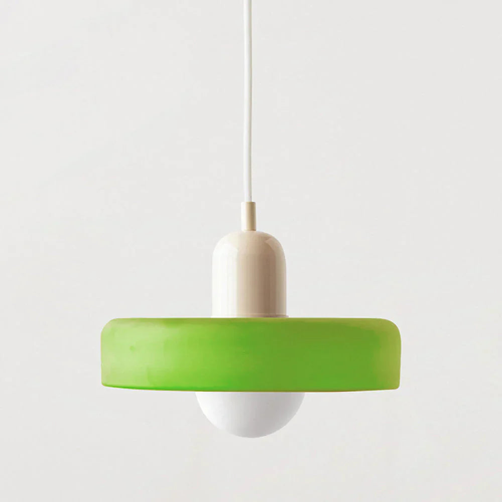 Bauhaus Pendant Light Made of Coloured Glass