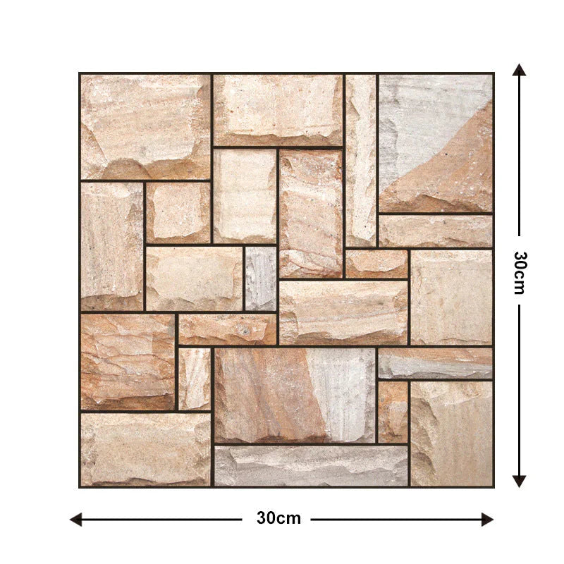 3D Wall Tiles for Peeling and Sticking