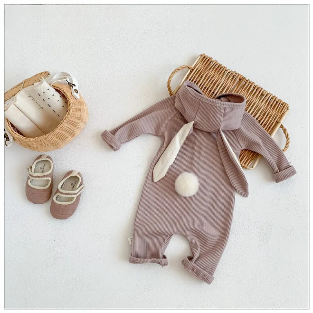 Mini Fashion™ - Süßes Hasen-Design - Babystrampler