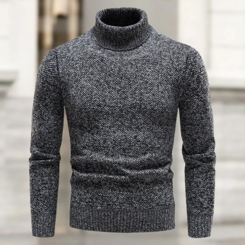 Laurin - Luksuriøs Rullekrave Sweater Fremstillet af Strik