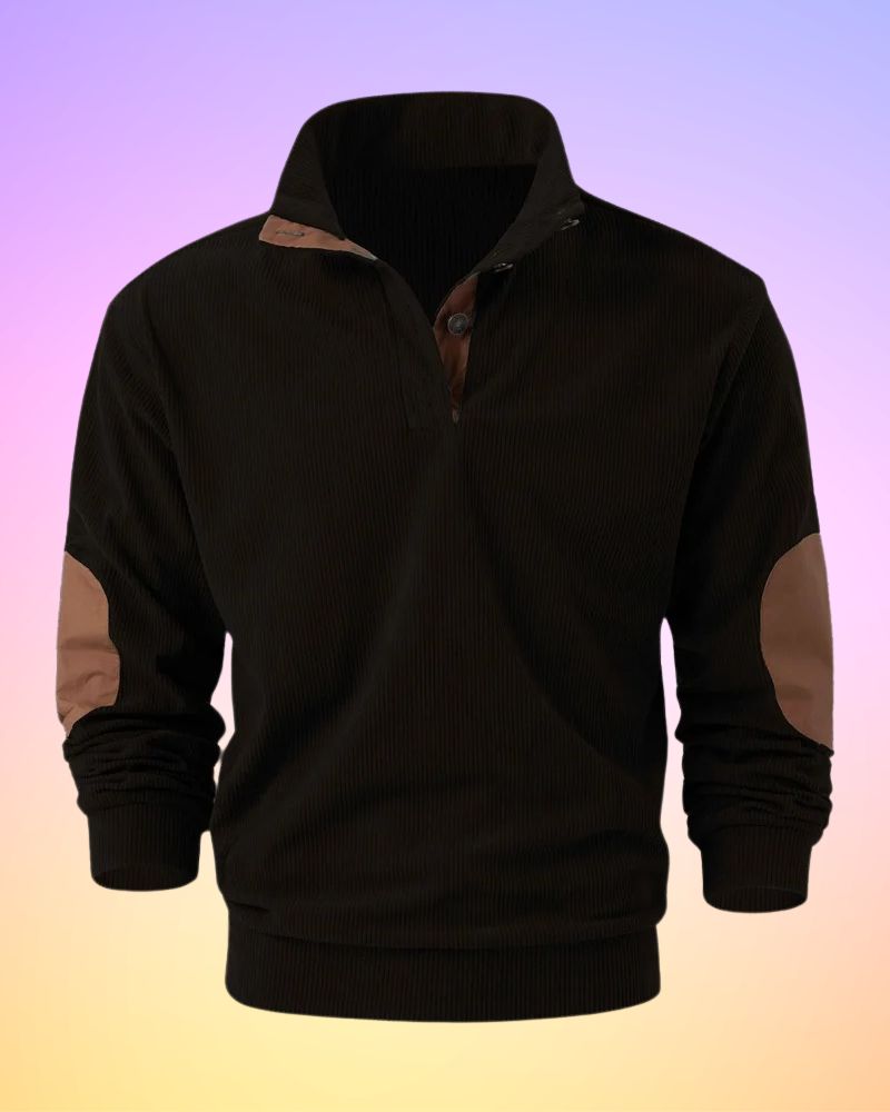 Schorsch - Solid Half-Open Long Sleeve Shirt