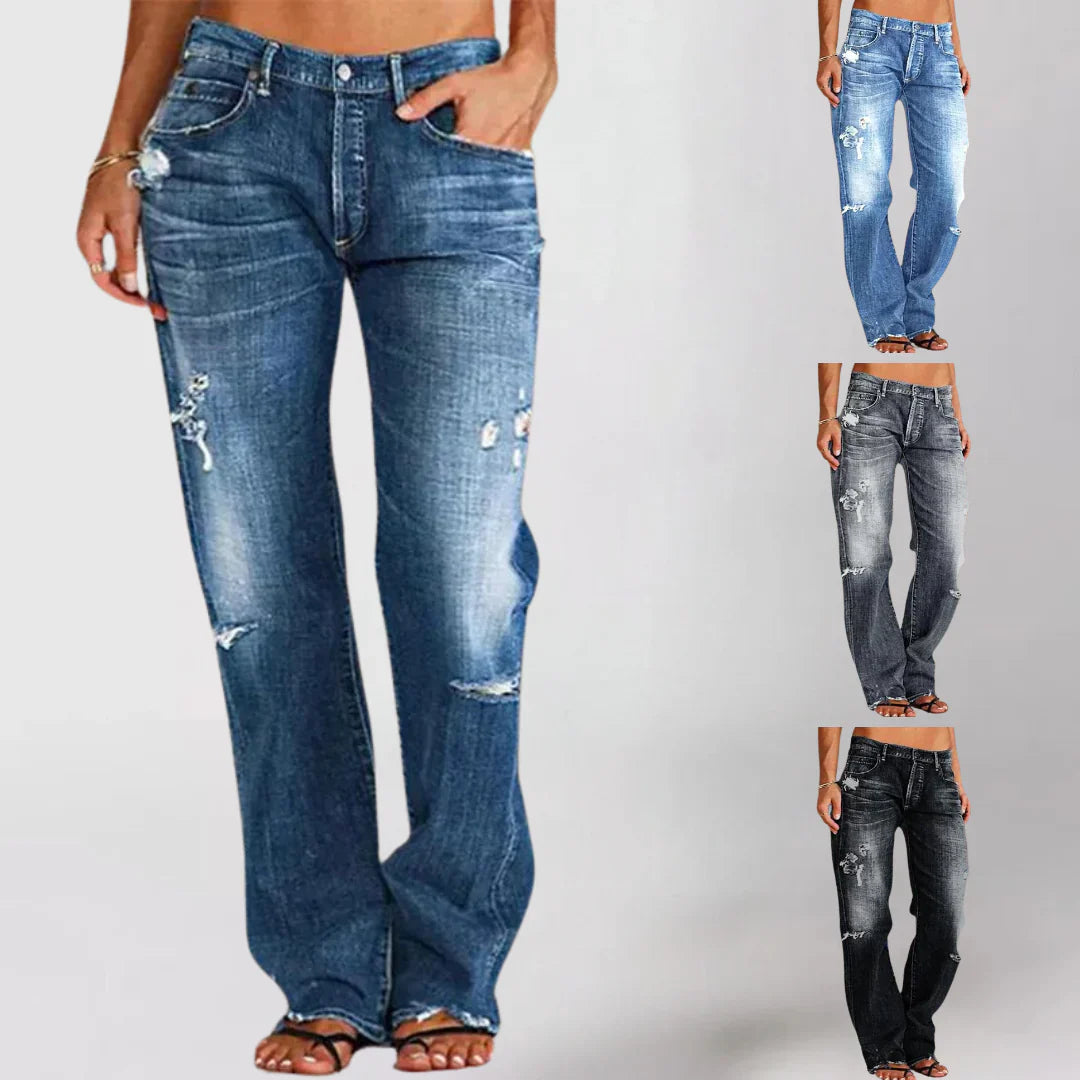 Adalia™ | Elegant Low-Rise Jeans