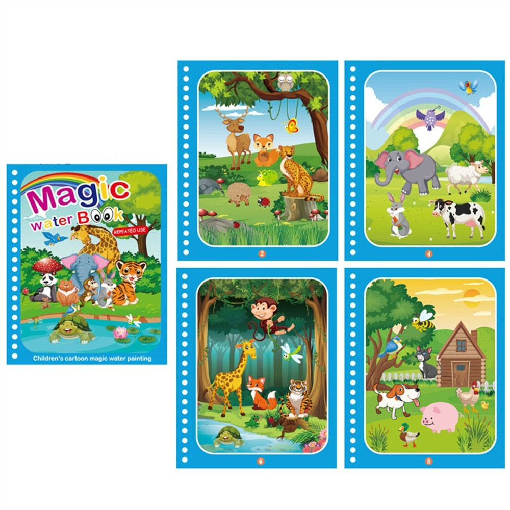 Magic Water Book™ - Colour with water - Colouring book
