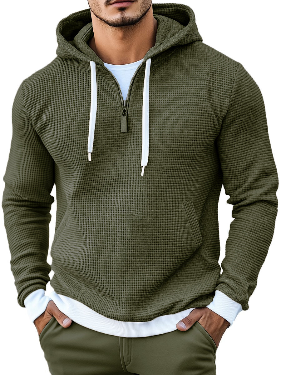 Valtin – Stylish Waffle Long Sleeve Hoodie