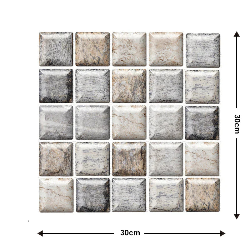 3D Wall Tiles for Peeling and Sticking