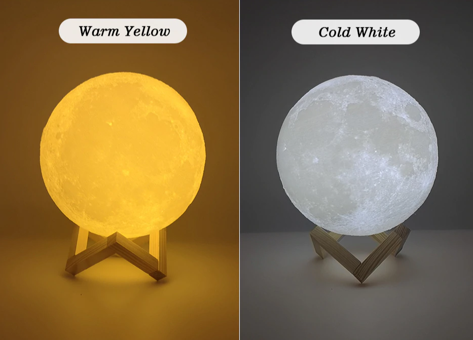 Moon Lamp with Colours