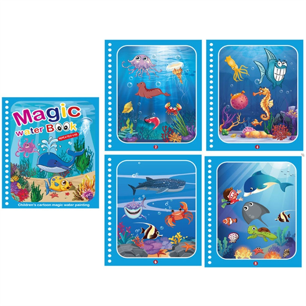 Magic Water Book™ - Colour with water - Colouring book
