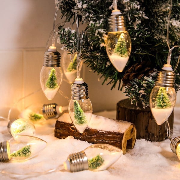 VintageGlow – Vintage Kerstdecoraties, LED Gloeilamp Sfeerverlichting