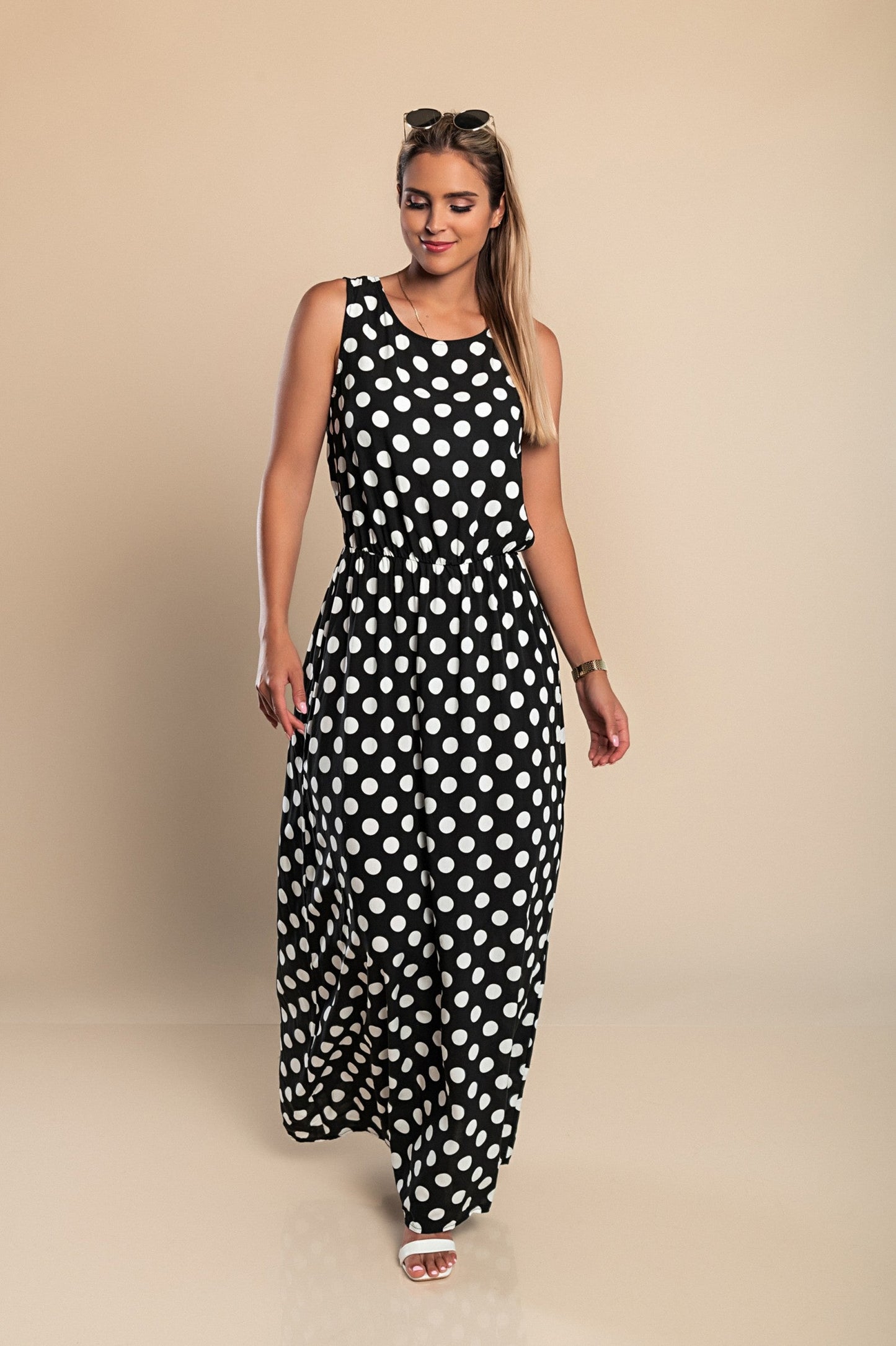 Lyna - Polka Dot Maxi Dress