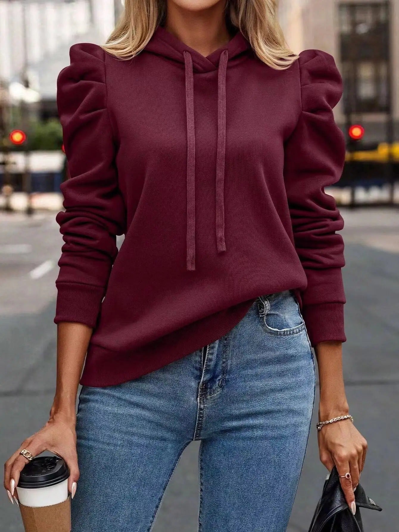 Welmara - Casual Hoodie met Lange Mouwen