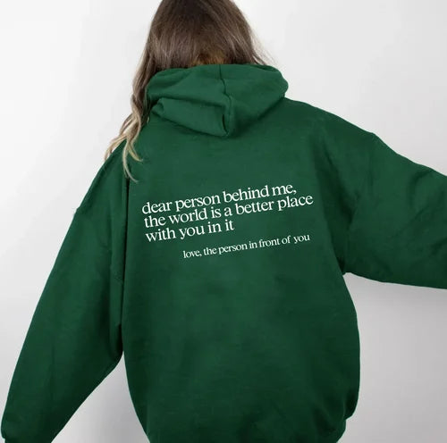 'Dear Person Behind Me' Sweater
