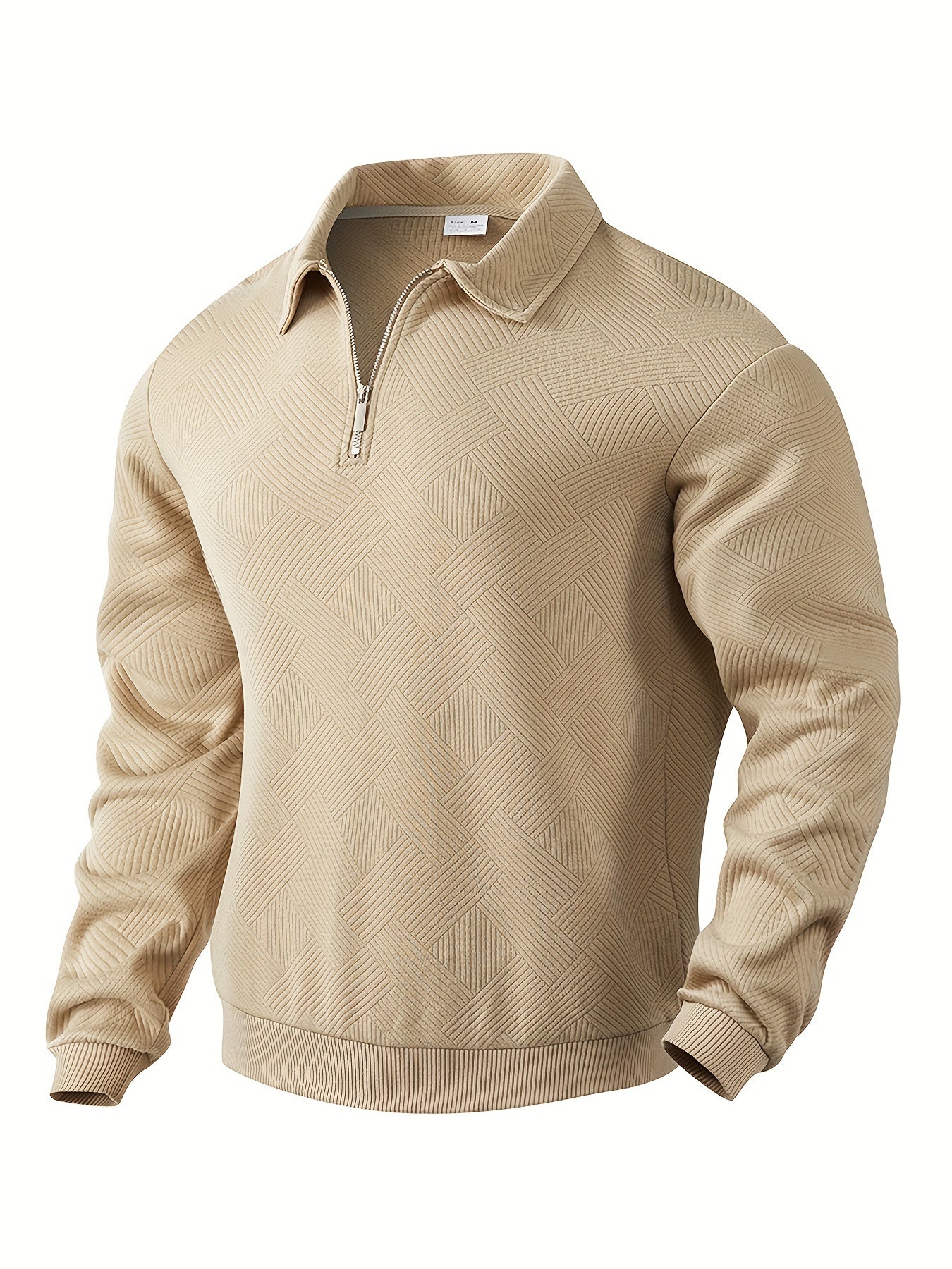 Baldrick – Geometric Design Vintage Zip-Up Sweater
