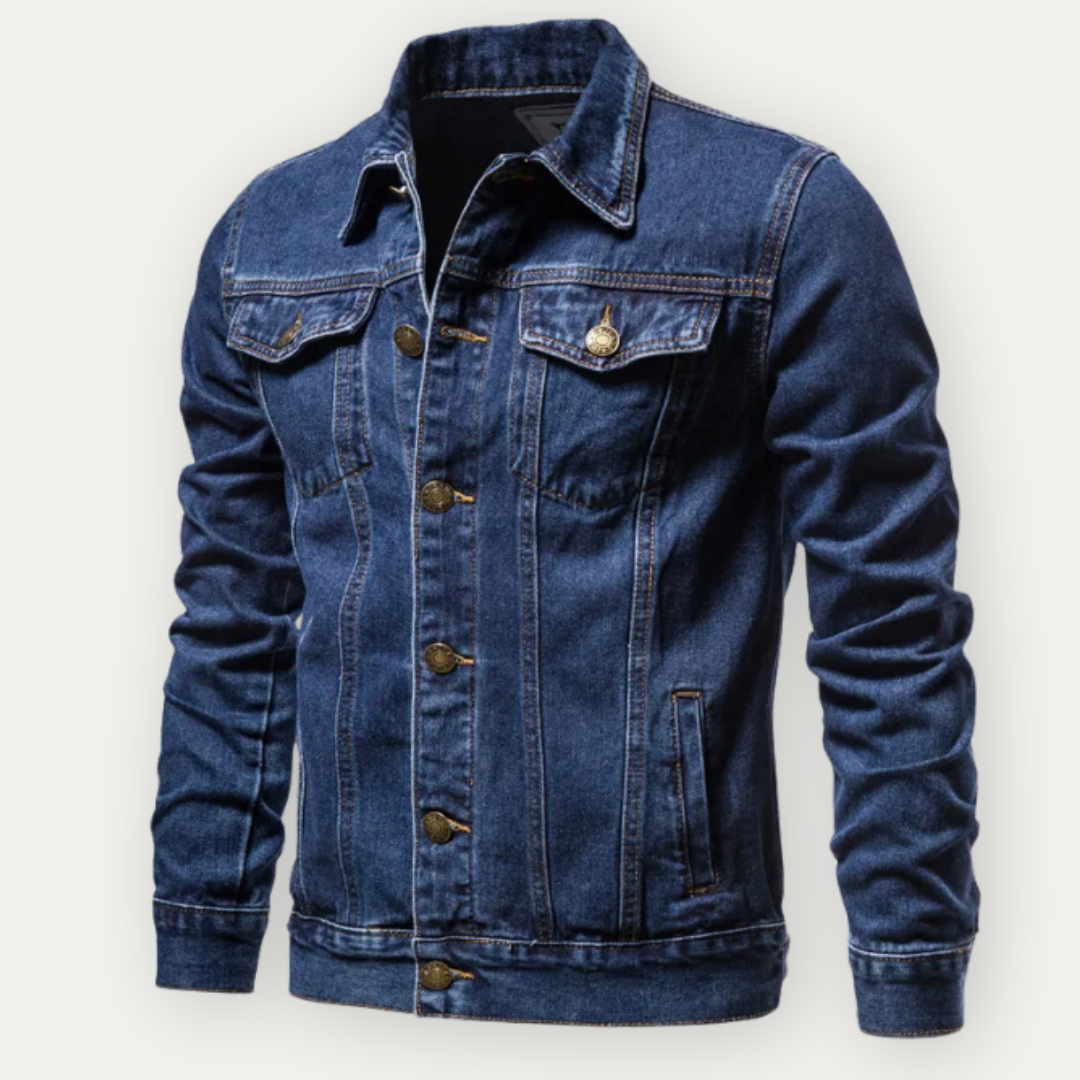 Valdemar™ - Klassisk Denim Truckerjakke til Mænd