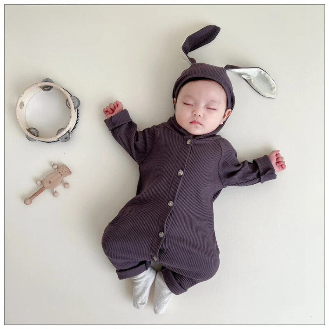 Mini Fashion™ - Süßes Hasen-Design - Babystrampler