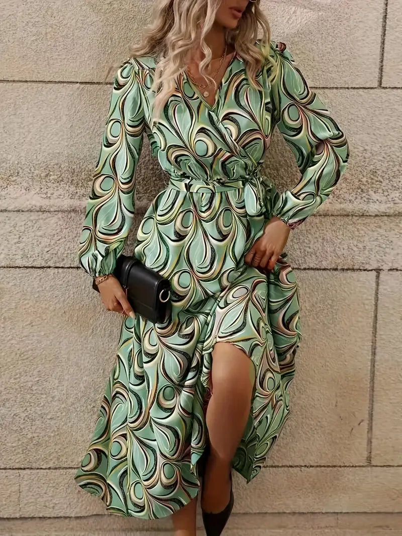 Beata™ - Dress with Wrap Neckline