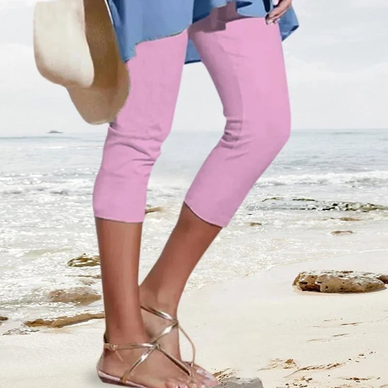 Ingrid - High Waist Elastic Trousers