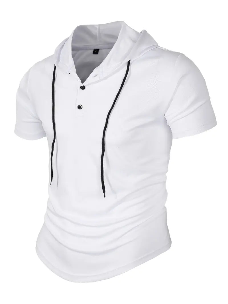 Vivek™ - Korte Mouwen Hoodie Shirt