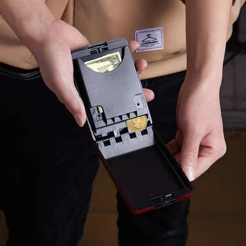 Sichere RFID-Brieftasche für Bargeld und Karten