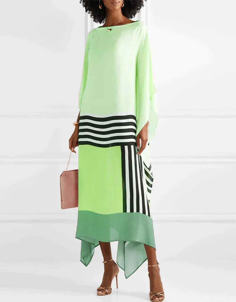 Anika™ - Pink Kaftan with Candy Stripes