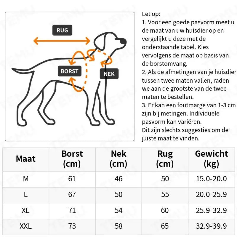 Veltrix™ | Waterproof Dog Coat with Reflective Strips