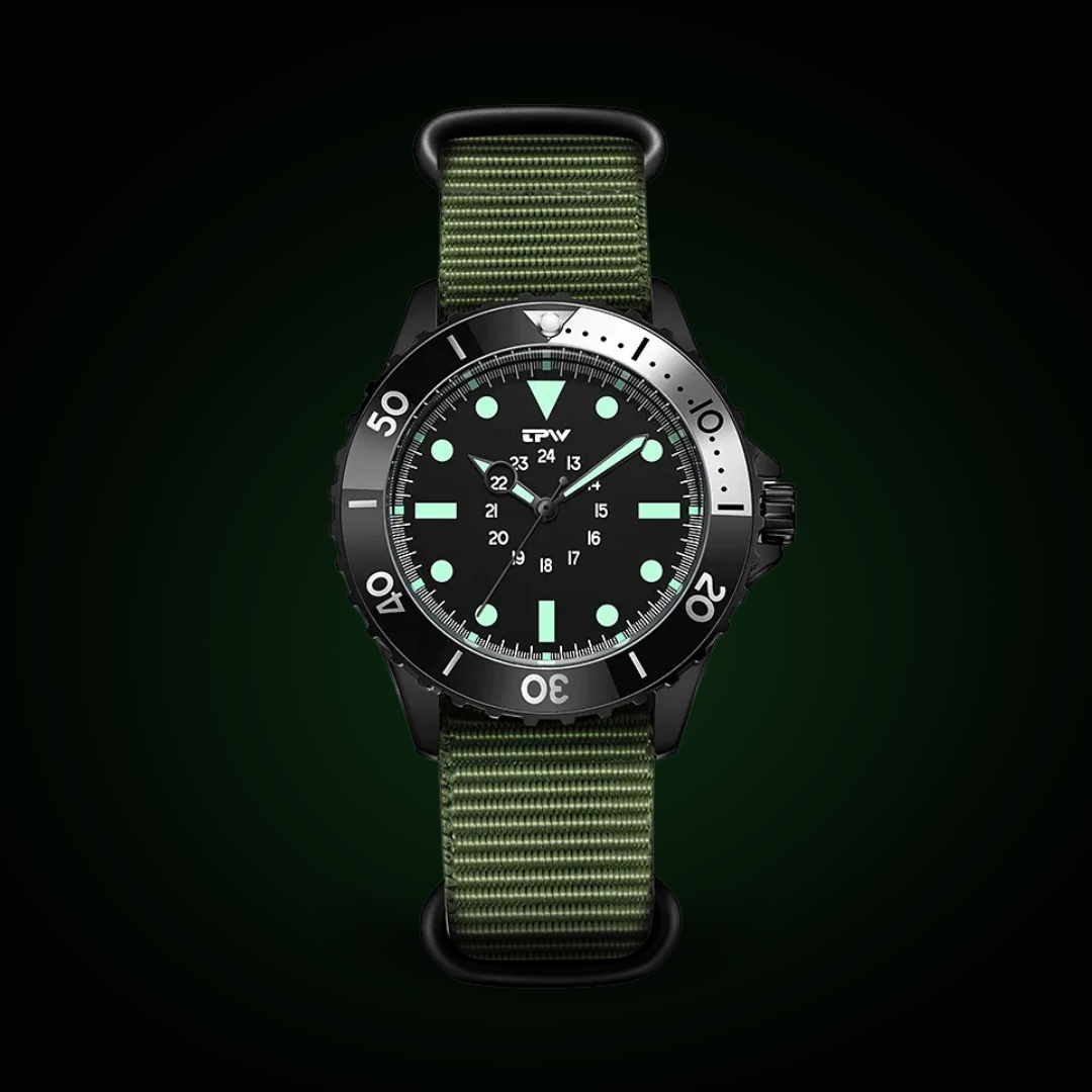 Waterdichte Tactische Veldhorloge in Duikerstijl