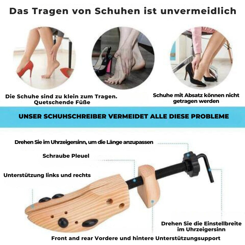 TimberStride – Holzwerkzeuge für breite Schuhe