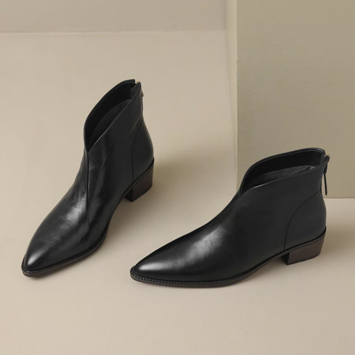 Charline – Elegante Rits Achter Enkellaarsjes
