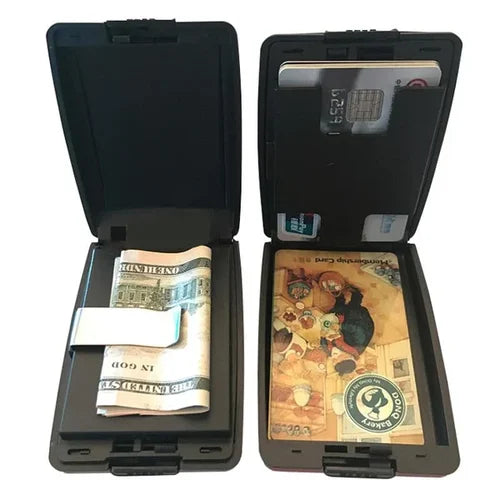 Sichere RFID-Brieftasche für Bargeld und Karten
