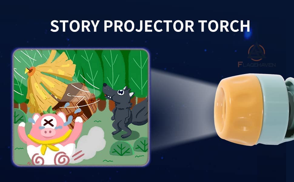 Story Torch™ - Bedtime Magic - Lommelygte projektor