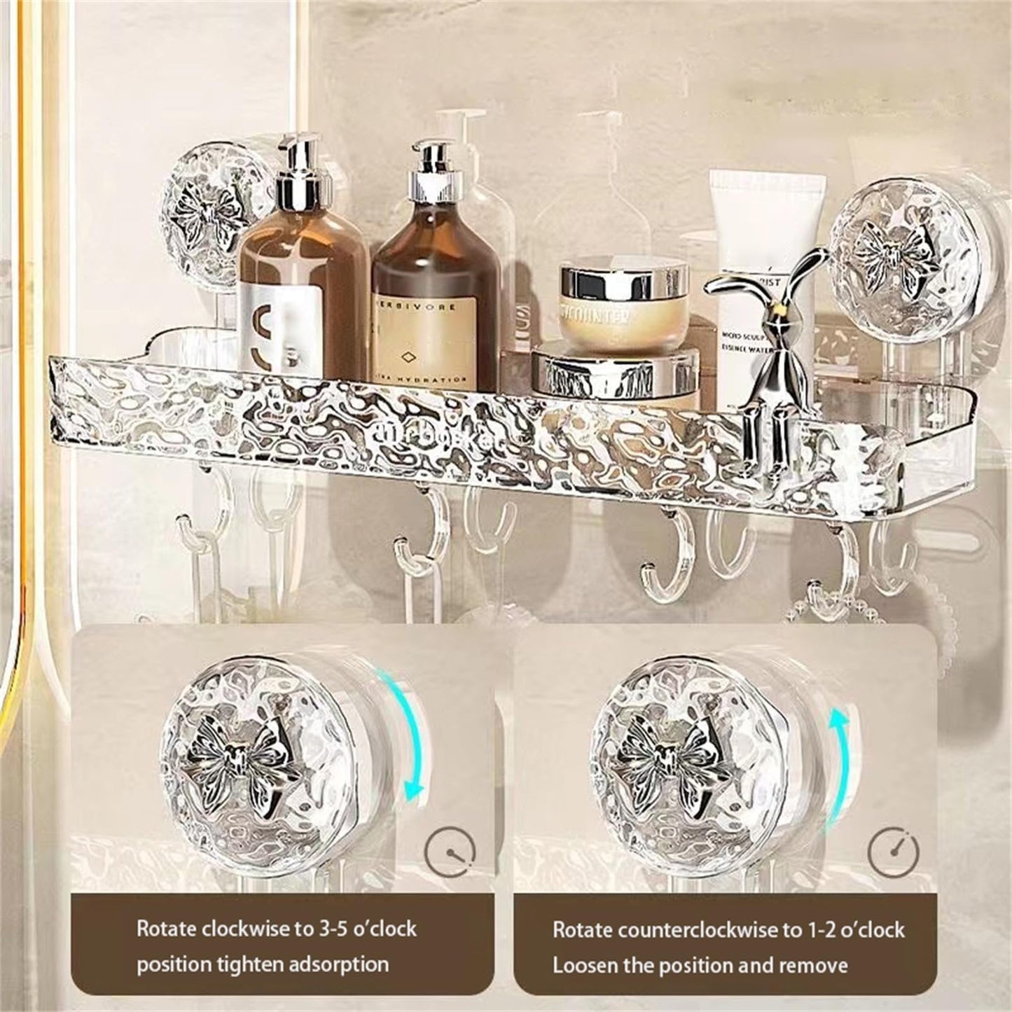 Étagère de rangement légère, luxueuse et sans trous