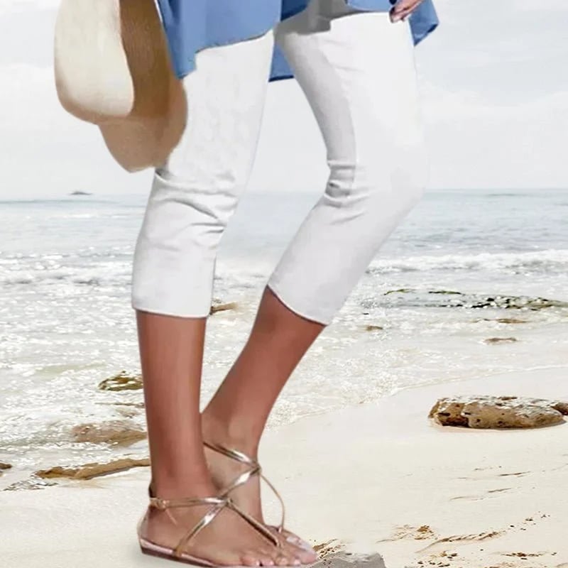 Ingrid - High Waist Elastic Trousers