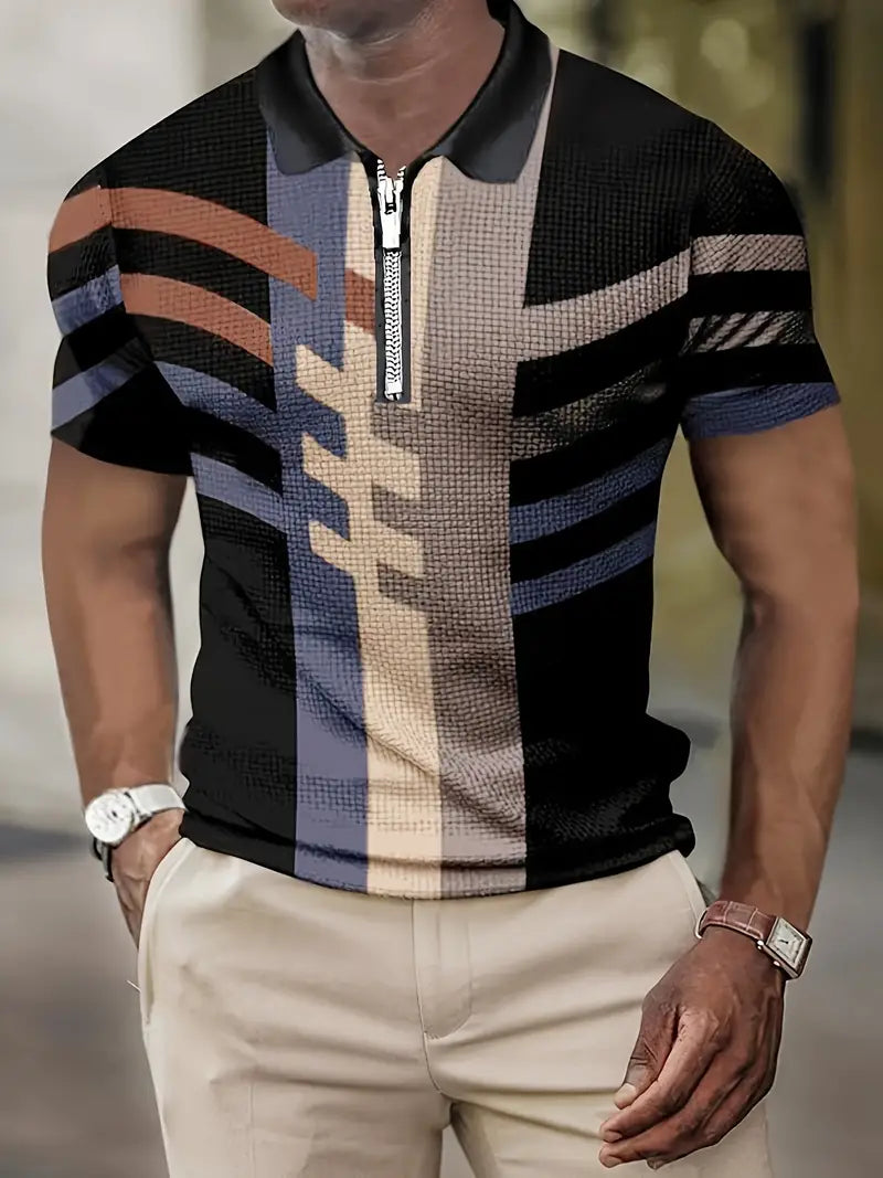 Alban™ - Block Pattern Short Sleeves